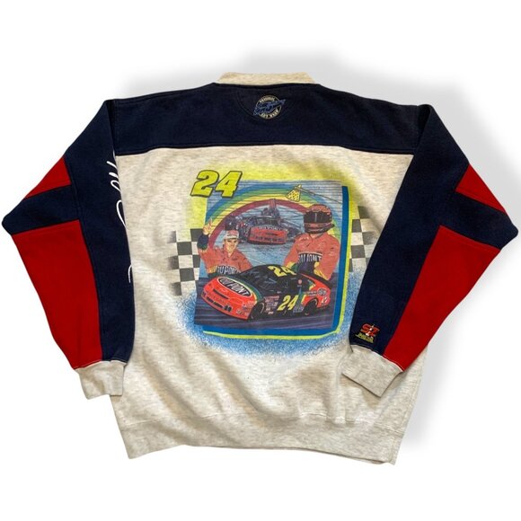 VTG Jeff Gordon Speed Zone Racing Crewneck Sweatshirt XXL NASCAR Redneck - Picture 4 of 10